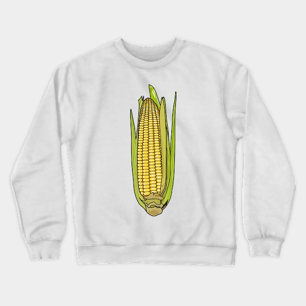 Corn cartoon illustration Crewneck Sweatshirt by Miss Cartoon